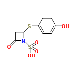 InChI=1/C9H9NO5S2/c11-6-1-3-7(4-2-6)16-9-5-8(12)10(9)17(13,14)15/h1-4,9,11H,5H2,(H,13,14,15)