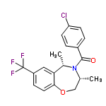 InChI=1/C19H17ClF3NO2/c1-11-10-26-17-8-5-14(19(21,22)23)9-16(17)12(2)24(11)18(25)13-3-6-15(20)7-4-13/h3-9,11-12H,10H2,1-2H3/t11-,12+/m1/s1