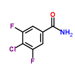 InChI=1/C7H4ClF2NO/c8-6-4(9)1-3(7(11)12)2-5(6)10/h1-2H,(H2,11,12)