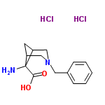 InChI=1/C14H18N2O2.2ClH/c15-14(13(17)18)11-6-12(14)9-16(8-11)7-10-4-2-1-3-5-10;;/h1-5,11-12H,6-9,15H2,(H,17,18);2*1H