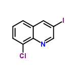 InChI=1/C9H5ClIN/c10-8-3-1-2-6-4-7(11)5-12-9(6)8/h1-5H