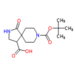 InChI=1/C14H22N2O5/c1-13(2,3)21-12(20)16-6-4-14(5-7-16)9(10(17)18)8-15-11(14)19/h9H,4-8H2,1-3H3,(H,15,19)(H,17,18)