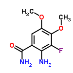 InChI=1/C9H11FN2O3/c1-14-5-3-4(9(12)13)7(11)6(10)8(5)15-2/h3H,11H2,1-2H3,(H2,12,13)