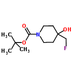 InChI=1/C11H20FNO3/c1-10(2,3)16-9(14)13-6-4-11(15,8-12)5-7-13/h15H,4-8H2,1-3H3