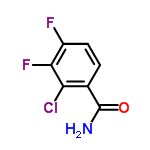 InChI=1/C7H4ClF2NO/c8-5-3(7(11)12)1-2-4(9)6(5)10/h1-2H,(H2,11,12)