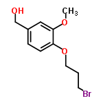 InChI=1/C11H15BrO3/c1-14-11-7-9(8-13)3-4-10(11)15-6-2-5-12/h3-4,7,13H,2,5-6,8H2,1H3