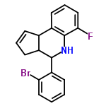 InChI=1/C18H15BrFN/c19-15-9-2-1-5-14(15)17-12-7-3-6-11(12)13-8-4-10-16(20)18(13)21-17/h1-6,8-12,17,21H,7H2