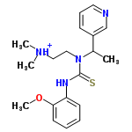 InChI=1/C19H26N4OS/c1-15(16-8-7-11-20-14-16)23(13-12-22(2)3)19(25)21-17-9-5-6-10-18(17)24-4/h5-11,14-15H,12-13H2,1-4H3,(H,21,25)/p+1