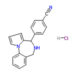 InChI=1/C19H15N3.ClH/c20-12-14-7-9-15(10-8-14)19-18-6-3-11-22(18)17-5-2-1-4-16(17)13-21-19;/h1-11,19,21H,13H2;1H