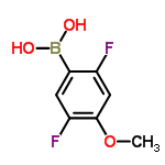 InChI=1/C7H7BF2O3/c1-13-7-3-5(9)4(8(11)12)2-6(7)10/h2-3,11-12H,1H3