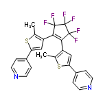 InChI=1/C25H16F6N2S2/c1-13-17(11-19(34-13)15-3-7-32-8-4-15)21-22(24(28,29)25(30,31)23(21,26)27)18-12-20(35-14(18)2)16-5-9-33-10-6-16/h3-12H,1-2H3