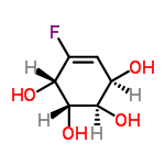 InChI=1/C6H9FO4/c7-2-1-3(8)5(10)6(11)4(2)9/h1,3-6,8-11H/t3-,4-,5-,6-/m1/s1