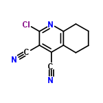 InChI=1/C11H8ClN3/c12-11-9(6-14)8(5-13)7-3-1-2-4-10(7)15-11/h1-4H2