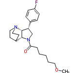 InChI=1/C22H31FN2O2/c1-27-14-4-2-3-5-20(26)25-15-19(16-6-8-18(23)9-7-16)22-21(25)17-10-12-24(22)13-11-17/h6-9,17,19,21-22H,2-5,10-15H2,1H3/t19-,21+,22+/m0/s1