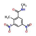 InChI=1/C9H9N3O5/c1-5-7(9(13)10-2)3-6(11(14)15)4-8(5)12(16)17/h3-4H,1-2H3,(H,10,13)