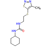 InChI=1/C12H20N4OS2/c1-9-11(19-16-15-9)18-8-7-13-12(17)14-10-5-3-2-4-6-10/h10H,2-8H2,1H3,(H2,13,14,17)