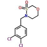 InChI=1/C10H11Cl2NO3S/c11-9-2-1-8(5-10(9)12)6-13-3-4-16-7-17(13,14)15/h1-2,5H,3-4,6-7H2