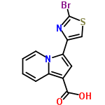 InChI=1/C12H7BrN2O2S/c13-12-14-8(6-18-12)10-5-7(11(16)17)9-3-1-2-4-15(9)10/h1-6H,(H,16,17)