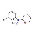 InChI=1/C12H13BrN2O/c13-10-4-3-5-11-9(10)8-14-15(11)12-6-1-2-7-16-12/h3-5,8,12H,1-2,6-7H2