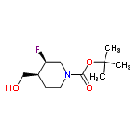 InChI=1/C11H20FNO3/c1-11(2,3)16-10(15)13-5-4-8(7-14)9(12)6-13/h8-9,14H,4-7H2,1-3H3/t8-,9-/m0/s1