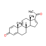 InChI=1/C21H24O2/c1-13(22)17-6-7-18-16-5-4-14-12-15(23)8-10-20(14,2)19(16)9-11-21(17,18)3/h6,8-10,12,16,18H,4-5,7,11H2,1-3H3/t16-,18?,20-,21+/m0/s1