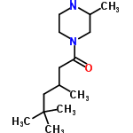 InChI=1/C14H28N2O/c1-11(9-14(3,4)5)8-13(17)16-7-6-15-12(2)10-16/h11-12,15H,6-10H2,1-5H3