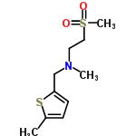 InChI=1/C10H17NO2S2/c1-9-4-5-10(14-9)8-11(2)6-7-15(3,12)13/h4-5H,6-8H2,1-3H3