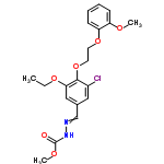 InChI=1/C20H23ClN2O6/c1-4-27-18-12-14(13-22-23-20(24)26-3)11-15(21)19(18)29-10-9-28-17-8-6-5-7-16(17)25-2/h5-8,11-13H,4,9-10H2,1-3H3,(H,23,24)