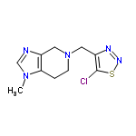 InChI=1/C10H12ClN5S/c1-15-6-12-7-4-16(3-2-9(7)15)5-8-10(11)17-14-13-8/h6H,2-5H2,1H3