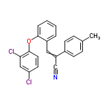 InChI=1/C22H15Cl2NO/c1-15-6-8-16(9-7-15)18(14-25)12-17-4-2-3-5-21(17)26-22-11-10-19(23)13-20(22)24/h2-13H,1H3