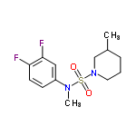 InChI=1/C13H18F2N2O2S/c1-10-4-3-7-17(9-10)20(18,19)16(2)11-5-6-12(14)13(15)8-11/h5-6,8,10H,3-4,7,9H2,1-2H3