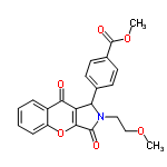 InChI=1/C22H19NO6/c1-27-12-11-23-18(13-7-9-14(10-8-13)22(26)28-2)17-19(24)15-5-3-4-6-16(15)29-20(17)21(23)25/h3-10,18H,11-12H2,1-2H3