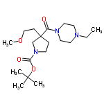 InChI=1/C19H35N3O4/c1-6-20-10-12-21(13-11-20)16(23)19(8-14-25-5)7-9-22(15-19)17(24)26-18(2,3)4/h6-15H2,1-5H3