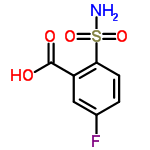 InChI=1/C7H6FNO4S/c8-4-1-2-6(14(9,12)13)5(3-4)7(10)11/h1-3H,(H,10,11)(H2,9,12,13)