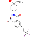 InChI=1/C17H21F3N2O5/c1-2-16(24)7-5-11(6-8-16)21-15(23)13-9-12(27-10-17(18,19)20)3-4-14(13)22(25)26/h3-4,9,11,24H,2,5-8,10H2,1H3,(H,21,23)