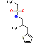 InChI=1/C10H17NO2S2/c1-3-15(12,13)11-8-9(2)7-10-5-4-6-14-10/h4-6,9,11H,3,7-8H2,1-2H3