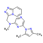 InChI=1/C17H18N8/c1-12-8-13(2)25(22-12)16-10-18-9-15(19-16)23(3)11-17-21-20-14-6-4-5-7-24(14)17/h4-10H,11H2,1-3H3