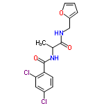 InChI=1/C15H14Cl2N2O3/c1-9(14(20)18-8-11-3-2-6-22-11)19-15(21)12-5-4-10(16)7-13(12)17/h2-7,9H,8H2,1H3,(H,18,20)(H,19,21)