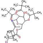 InChI=1/C33H48ClNO9/c1-30(2,3)26(36)40-18-21-22(42-27(37)31(4,5)6)23(43-28(38)32(7,8)9)24(44-29(39)33(10,11)12)25(41-21)35-17-19-13-15-20(34)16-14-19/h13-17,21-25H,18H2,1-12H3/b35-17+