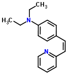 InChI=1/C17H20N2/c1-3-19(4-2)17-12-9-15(10-13-17)8-11-16-7-5-6-14-18-16/h5-14H,3-4H2,1-2H3/b11-8-