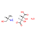 InChI=1/C4H6O6.C3H9NO.H2O/c5-1(3(7)8)2(6)4(9)10;1-3(4)2-5;/h1-2,5-6H,(H,7,8)(H,9,10);3,5H,2,4H2,1H3;1H2/t1-,2-;3-;/m10./s1