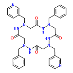 InChI=1/C34H38N10O4/c45-31-23-41(19-27-9-3-1-4-10-27)37-33(47)25-43(21-29-13-7-15-35-17-29)40-32(46)24-42(20-28-11-5-2-6-12-28)38-34(48)26-44(39-31)22-30-14-8-16-36-18-30/h1-18H,19-26H2,(H,37,47)(H,38,48)(H,39,45)(H,40,46)