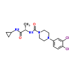 InChI=1/C17H22Cl2N4O2/c1-11(16(24)21-12-2-3-12)20-17(25)23-8-6-22(7-9-23)13-4-5-14(18)15(19)10-13/h4-5,10-12H,2-3,6-9H2,1H3,(H,20,25)(H,21,24)/t11-/m0/s1