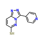 InChI=1/C10H7N5S/c16-9-2-1-8-12-13-10(15(8)14-9)7-3-5-11-6-4-7/h1-6H,(H,14,16)