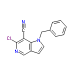 InChI=1/C15H10ClN3/c16-15-13(8-17)14-12(9-18-15)6-7-19(14)10-11-4-2-1-3-5-11/h1-7,9H,10H2