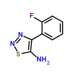 InChI=1/C8H6FN3S/c9-6-4-2-1-3-5(6)7-8(10)13-12-11-7/h1-4H,10H2