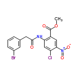 InChI=1/C16H12BrClN2O5/c1-25-16(22)11-7-14(20(23)24)12(18)8-13(11)19-15(21)6-9-3-2-4-10(17)5-9/h2-5,7-8H,6H2,1H3,(H,19,21)