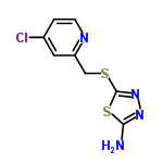 InChI=1/C8H7ClN4S2/c9-5-1-2-11-6(3-5)4-14-8-13-12-7(10)15-8/h1-3H,4H2,(H2,10,12)