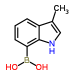 InChI=1/C9H10BNO2/c1-6-5-11-9-7(6)3-2-4-8(9)10(12)13/h2-5,11-13H,1H3