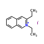 InChI=1/C13H16N.HI/c1-3-13-9-11-7-5-6-8-12(11)10-14(13)4-2;/h5-10H,3-4H2,1-2H3;1H/q+1;/p-1